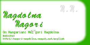 magdolna magori business card